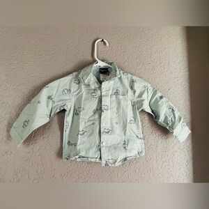 Boys Little Rebels Button Down Long Sleeve Top Size 2T